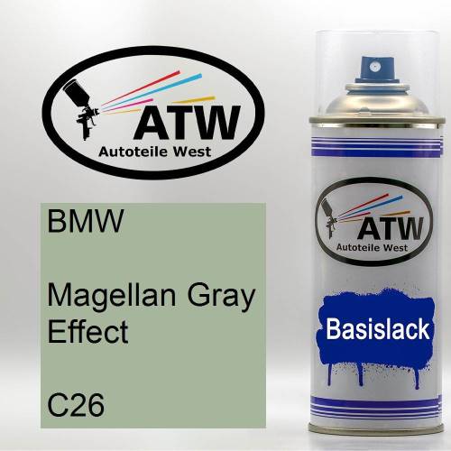 BMW, Magellan Gray Effect, C26: 400ml Sprühdose, von ATW Autoteile West.